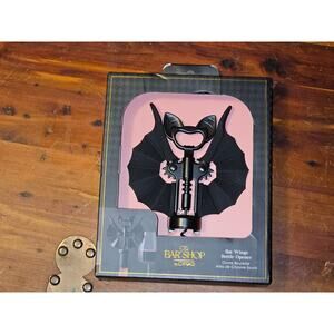 2-in-1 Bat w/ Wings Wine & Bottle Top Opener-Perfect Halloween  NEW